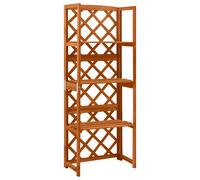 Vidaxl Trellis With Shelves 55X30X140 Cm Solid Fir Wood