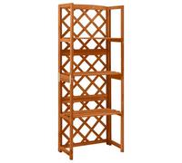 Vidaxl Trellis With Shelves 55X30X140 Cm Solid Fir Wood