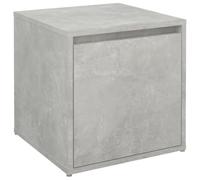 vidaXL Trendy Box Drawer and Seating Stool Combination, Engineered Wood, Concrete Grey with Ample Storage - 40.5x40x40 cm