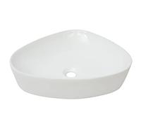 vidaXL Basin Triangle Ceramic White 50.5x41x12cm Bathroom Countertop Sink