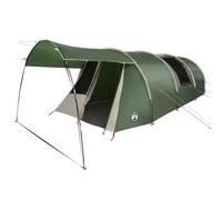 vidaXL Tunnel Curtain with Roof Green and White 740 x 370 x 220 cm