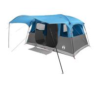 vidaXL Tunnel Tent 10-Person Blue Polyester and Steel