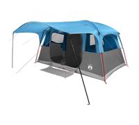 vidaXL Tunnel Tent Blue 427 x 305 x 205 cm Polyester and Steel