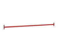 vidaXL Turning Bar 125 cm Steel Red