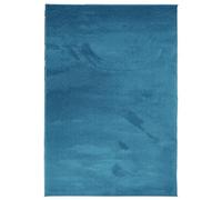 vidaXL Turquoise Area Rug - Soft Polyester Short Pile, Modern Rectangular Carpet Mat, 140x200 cm - Safe, Foldable & Suitable for Underfloor Heating