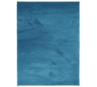 vidaXL Turquoise Short Pile Rug-Soft Polyester Carpet Mat for Living Room, Bedroom, Office, Modern Decor, Foldable, 240x340 cm