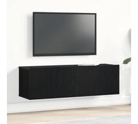 VidaXL TV Cabinet 100 X 30 X 30 Cm Black Oak Engineered Wood
