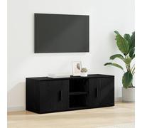 VidaXL TV Cabinet 100 X 31.5 X 35 Cm Black Oak Engineered Wood