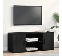VidaXL TV Cabinet 100 X 35 X 40 Cm Black Oak Engineered Wood
