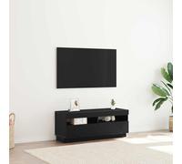 VidaXL TV Cabinet 100 X 35 X 40 Cm Black Oak Engineered Wood