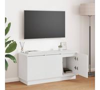 VidaXL TV Cabinet 100 X 38 X 49 Cm White Engineered Wood