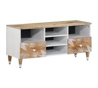 vidaXL TV Cabinet 100x33.5x46 cm Solid Wood Mango, TV stand, TV sideboard, hifi