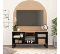 vidaXL TV Cabinet 100x33x46 cm Solid Wood Acacia&Engineered Wood UK HOT