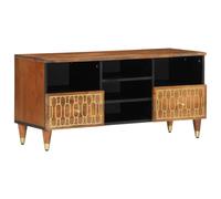 vidaXL TV Cabinet, TV Unit for Living Room Office, TV Stand with Storage, Sideboard, Entertainment Centre, Media Cabinet, Solid Wood Mango