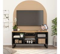 vidaXL TV Cabinet TV Stand Unit Cupboard Solid Wood Mango and Engineered Wood