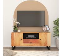 Vidaxl Tv Cabinet 105X33.5X46 Cm Solid Wood Acacia&engineered Wood