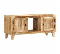 vidaXL TV Cabinet 105x46x32 cm Solid Wood Rough Mango