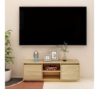 Vidaxl Tv Cabinet 110X30X40 Cm Solid Pinewood, Brown