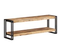 vidaXL Rough Mango Wood TV Cabinet Wooden Hifi Stereo Plasma Media Unit Stand
