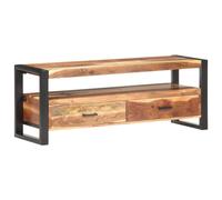 vidaXL Solid Wood TV Cabinet with Honey Finish TV Stand Hifi Stereo Cabinet