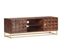 vidaXL TV Cabinet 124x29x45 cm Solid Mango Wood
