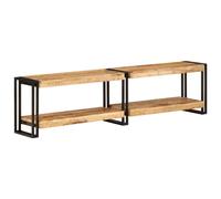 vidaXL TV Cabinet 160x30x40 cm Solid Wood Mango UK HOT