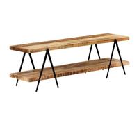 vidaXL TV Cabinet 160x40x50 cm Solid Mango Wood UK HOT