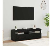 vidaXL TV Cabinet 2 pcs Black Oak 60 x 35 x 40 cm Engineered Wood