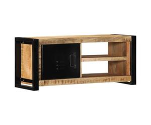 vidaXL TV Cabinet 80x30x35 cm Solid Rough Wood Mango