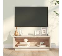 vidaXL TV Cabinet 90x35x35 cm Solid Wood Pine