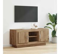 vidaXL TV Cabinet Artisan Oak 102 x 35 x 45 cm Engineered Wood