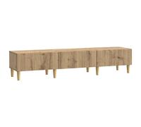 vidaXL TV Cabinet 147 x 34.5 x 30 cm Artisan Oak Engineered Wood - Brown, Brown