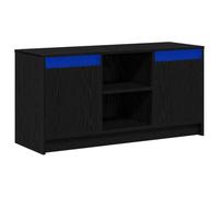 vidaXL TV Cabinet Black 100 x 34 x 50 cm Engineered wood, Modern Tv Cabinet, Space-Saving Storage, Multi-Functional Stand, Contemporary Home Media, Stylish Furniture Collection