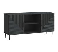 vidaXL TV Cabinet Black 102 x 34.5 x 50 cm Engineered Wood