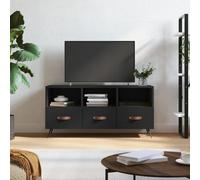 Vidaxl Tv Cabinet Black 102X36X50 Cm Engineered Wood