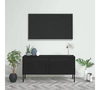 Vidaxl Tv Cabinet Black 105X35X50 Cm Steel