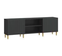 vidaXL TV Cabinet Black 150 x 31 x 50 cm Engineered Wood, Black