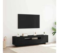 vidaXL TV Cabinet Black 160 x 35 x 40 cm Engineered Wood