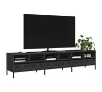 vidaXL TV Cabinet Black 202x39x43.5 cm Cold-rolled Steel
