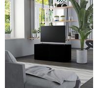vidaXL TV Cabinet Black 80x34x36 cm Engineered Wood