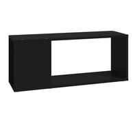 vidaXL TV Cabinet Black Engineered Wood Plasma Stereo Book Cabinet TV Stand