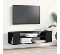 vidaXL TV Cabinet Black Oak 100 x 30 x 26.5 cm Engineered Wood