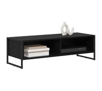 vidaXL TV Cabinet Black Oak 100 x 36.5 x 30.5 cm Engineered Wood, Living Room, Rectangular, Durable Sofa Set, for Modern Homes, Elegant Design, Ideal for Cozy Gatherings, Space-Saving