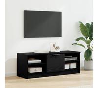vidaXL TV Cabinet Black Oak 102 x 35 x 36.5 cm Engineered Wood