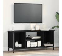 vidaXL TV Cabinet Black Oak 102 x 35 x 45 cm Engineered Wood