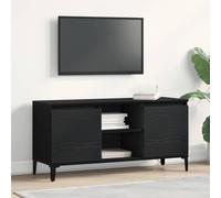 vidaXL TV Cabinet Black Oak 102 x 35 x 50 cm Engineered Wood