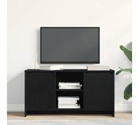 vidaXL TV Cabinet Black Oak 102 x 37.5 x 52.5 cm Engineered Wood