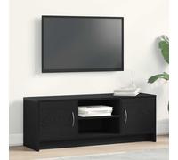 vidaXL TV Cabinet Black Oak 102x30x37.5 cm Engineered Wood