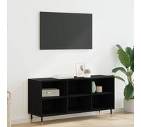 vidaXL TV Cabinet Black Oak 103.5 x 30 x 50 cm Engineered Wood