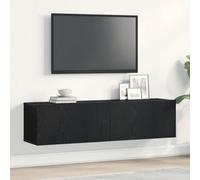 Vidaxl Tv Cabinet Black Oak 120X30X30.5 Cm Engineered Wood Tv Cabinets
